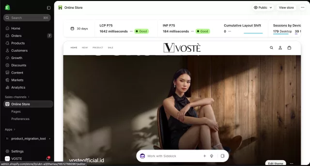 Toko Online Voste Shopify